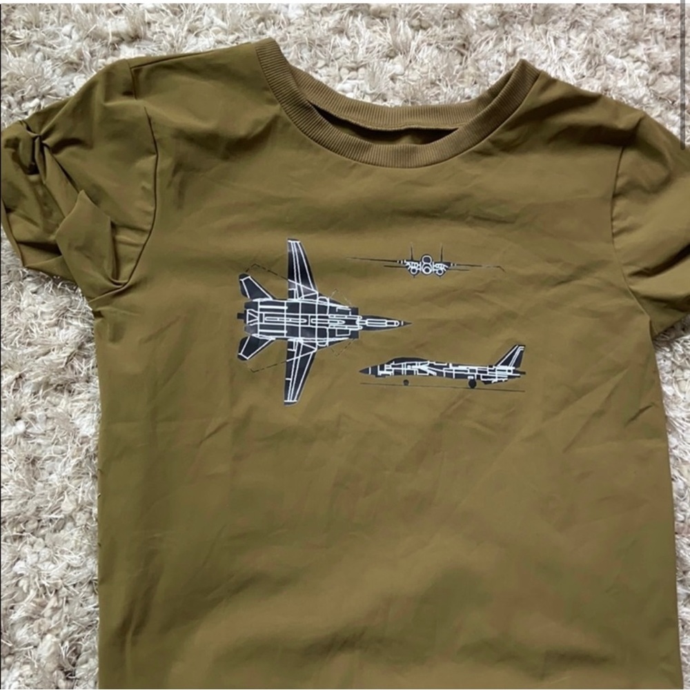 Boys + Arrows Army Plane Swim Tee Shirt